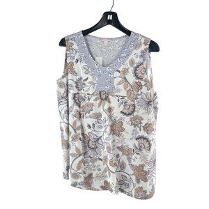 Floral Sleeveless Top By Stella + Ginger Size M